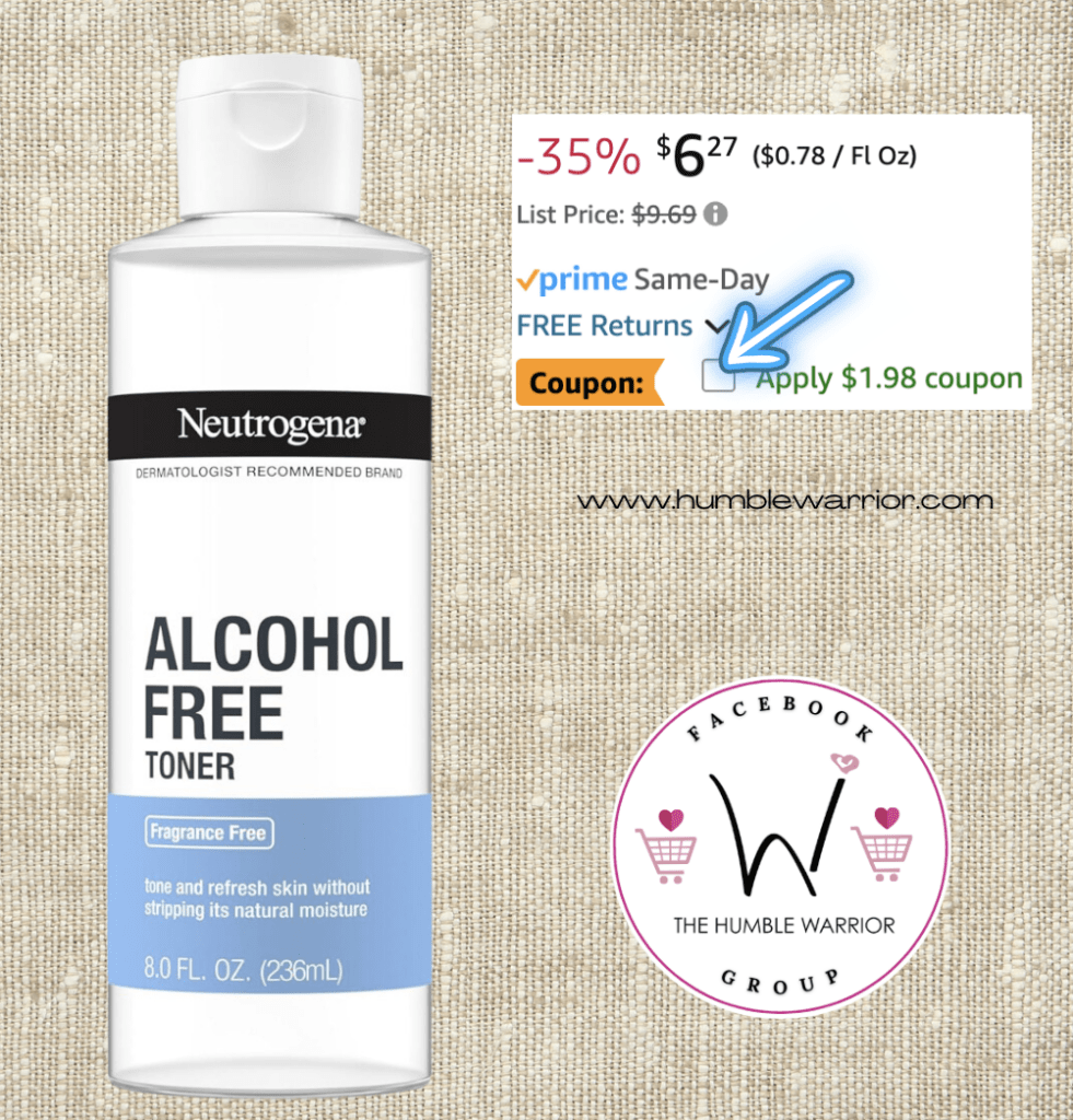 The Neutrogena Alcohol-Free Gentle Daily Fragrance-Free Face Toner!